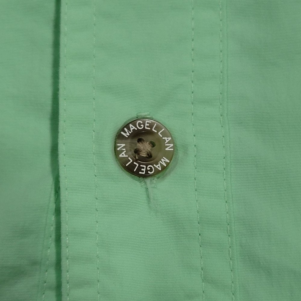 Magellan Sports Wear Mens Green Shirt Button Down Short Sleeves Sz S - Picture 4 of 10